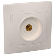 Розетка телевизионная TV 1-м СП Кварта РТВ10-ККм IP20 крем. GENERICA EAK10-K33-DM