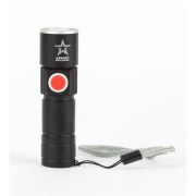 Фонарь аккумуляторный универсальный Армия России Циркон MA-601 3Вт регулир. фокус 3 режима Li USB алюм. (блист.) Эра Б0030191