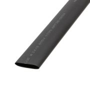 Трубка термоусадочная двустенная клеевая 24/8 (3:1) черн. 1м Rexant 26-0024