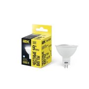 Лампа светодиодная MR16 софит 9Вт 230В 6500К GU5.3 IEK LLE-MR16-9-230-65-GU5