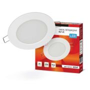 Светильник светодиодный RLP-VC 6Вт 4000К IP40 420лм 230В 95мм круглый встраив. панель бел. IN HOME 4690612023342