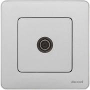 Розетка телевизионная TV Inspiria 2дБ 0-2400мГц с топологией «звезда» механизм алюм. IEK 673852