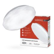 Светильник светодиодный DECO ДАЙМОНД 48Вт 6500К 3120лм 230В 377х73мм IN HOME 4690612038681