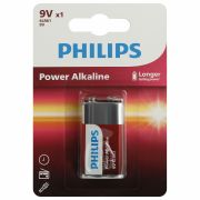 Элемент питания алкалиновый «крона» 6LR61 9В Power (блист. 1шт) Philips Б0062717