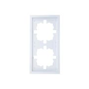 Рамка 2-мест. горизонт. ZIMA бел. LEZARD 704-0200-147