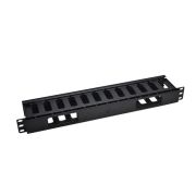 Органайзер кабельный 19дюйм 1U с крышкой TOKOV ELECTRIC TKE-CM-1U-PC