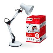 Светильник настольный СНО 15Б 60Вт E27 230В под лампу на основании бел. (кор.) IN HOME 4690612012896