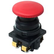 Выключатель кнопочный КЕ-021 У3 исп.2 1НО+1НЗ гриб без фиксации 10А IP40 660В красн. Электротехник ET511659