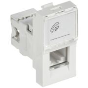 Розетка телефонная 1мод. RJ11 кат.3 механизм PRIMER IEK CKK-40D-RT1-K01